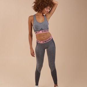 Gymshark Flex High Waisted Pink/Grey Legging